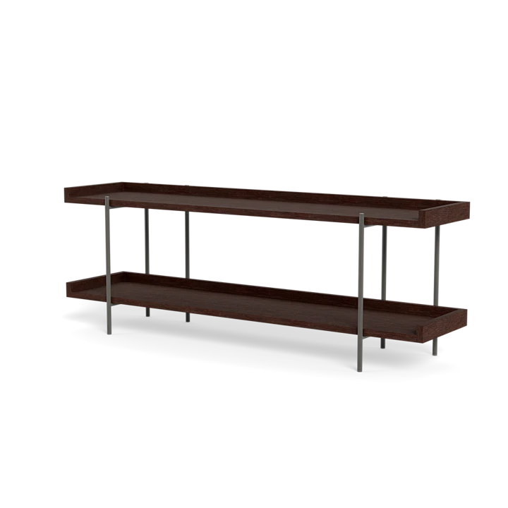 Buy 2 Shelf Garmon Walnut Shelving Unit Online | Freedom